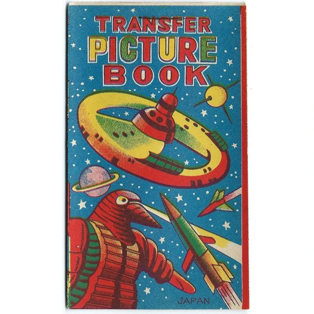 Transfer Picture Book Tattoos Unused 50s Toy Super Man New Old Stock VTG Lot